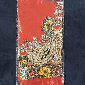 Vibrant Floral Paisley Scarf